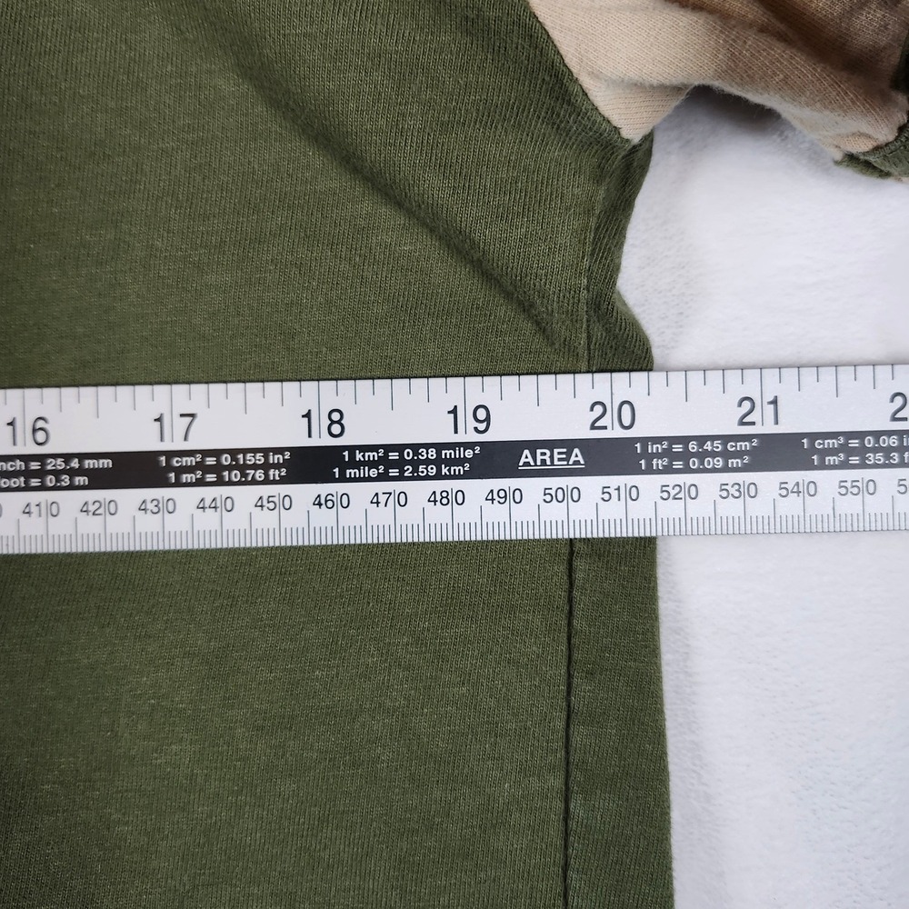 Vintage Looney Tunes Tweety Bird Attitude Baseball Jersey Women Olive Green Tan - Picture 6 of 9